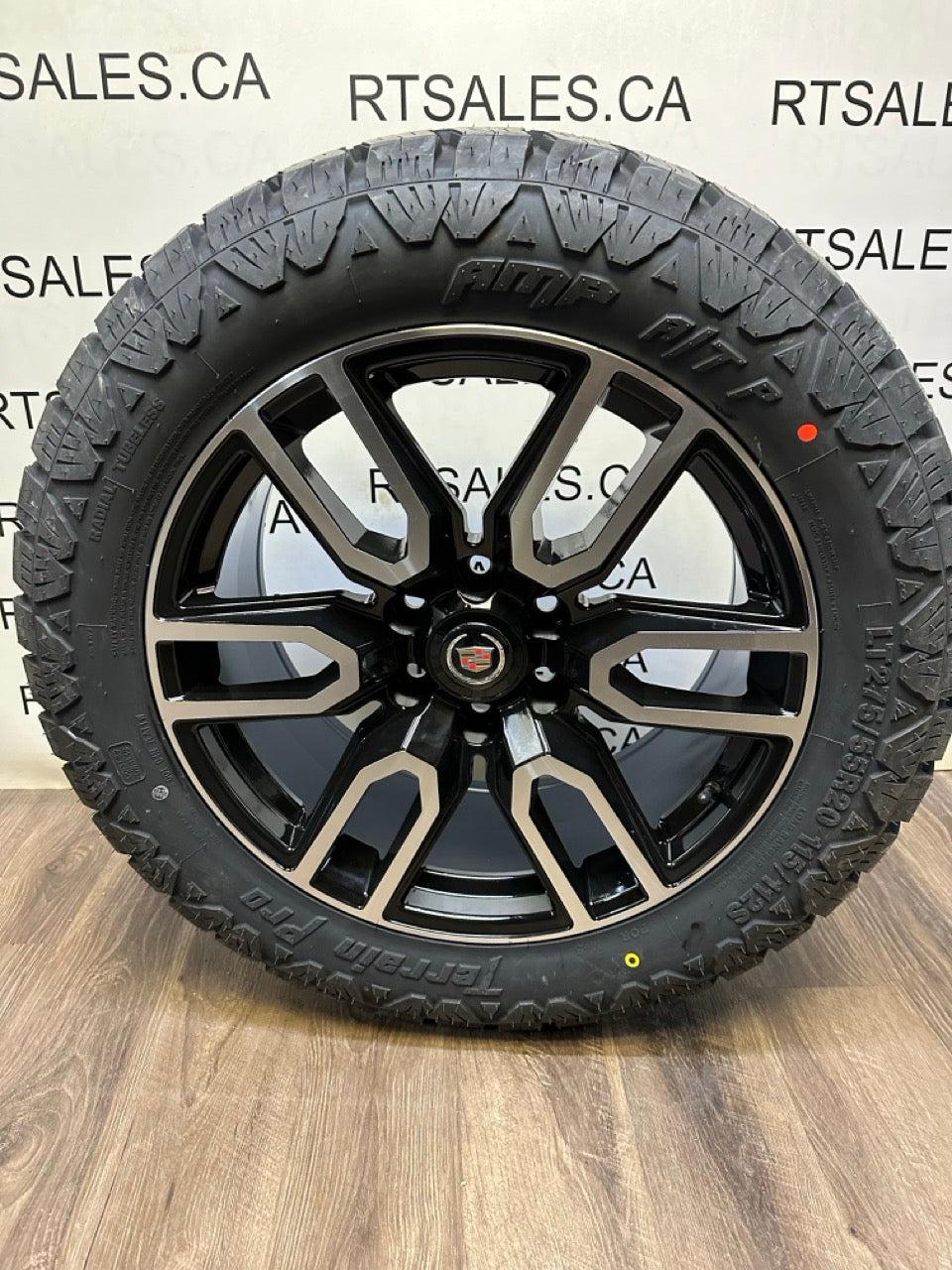 275/55/20 tires 20x9 Replika AT4 Chevy GMC Rims 6x139.7