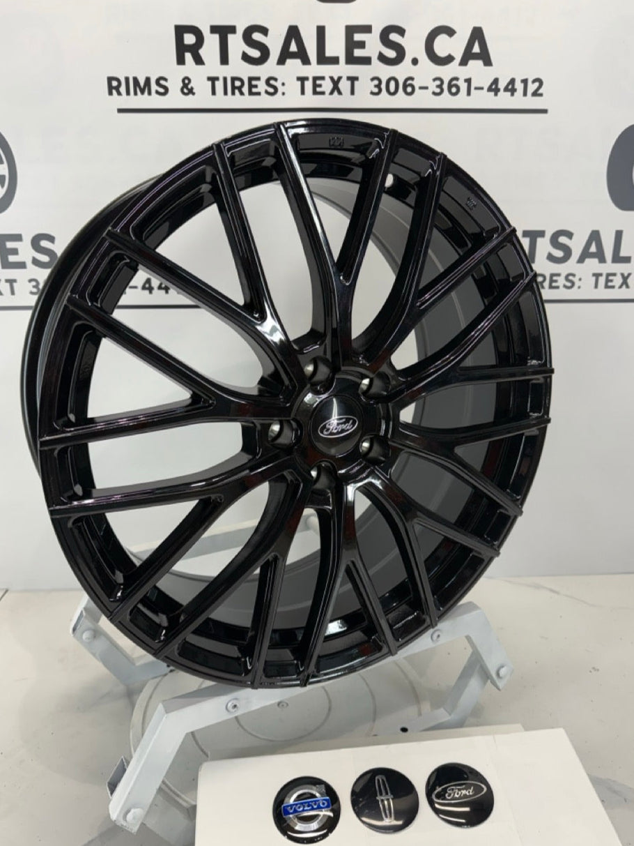 19x8 Dai Rims 5x108 Gloss Black