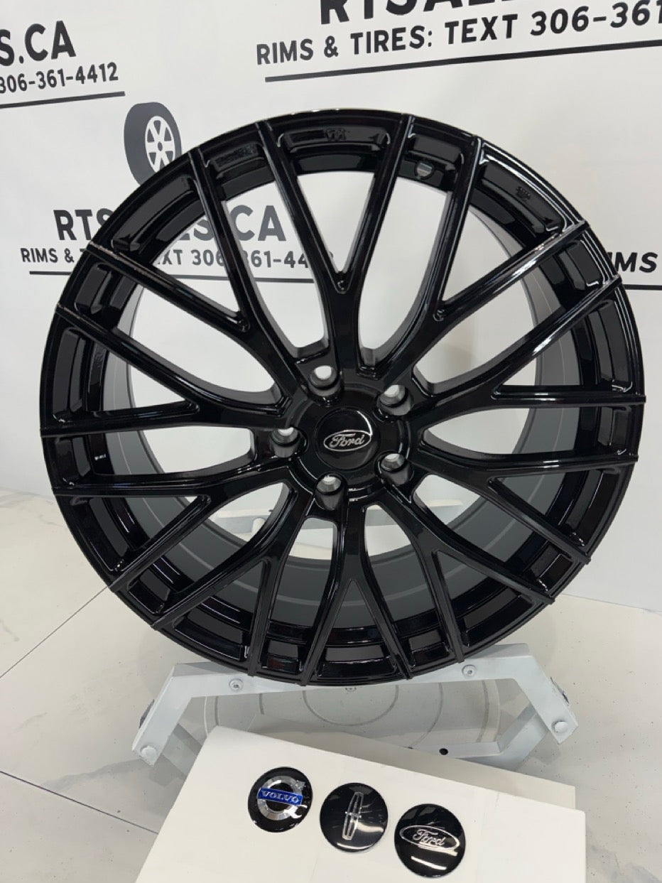 19x8 Dai Rims 5x108 Gloss Black