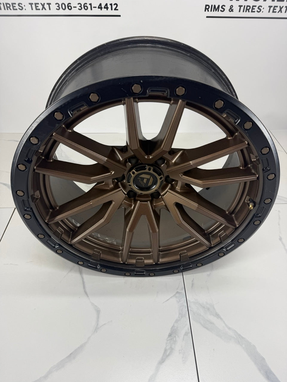22x10 Fuel Rebel Bronze Rims 6x135 (Used)