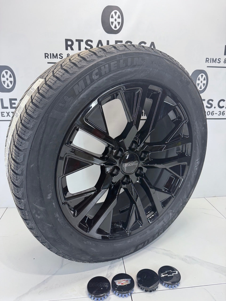 275/50/22 Michelin Winter tires rims GMC Chevy Ram 1500 22 inch