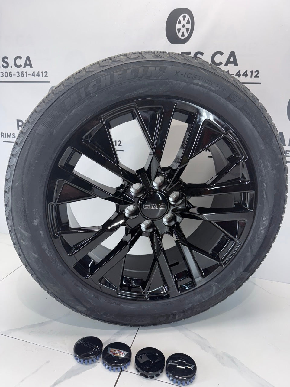 275/50/22 Michelin Winter tires rims GMC Chevy Ram 1500 22 inch