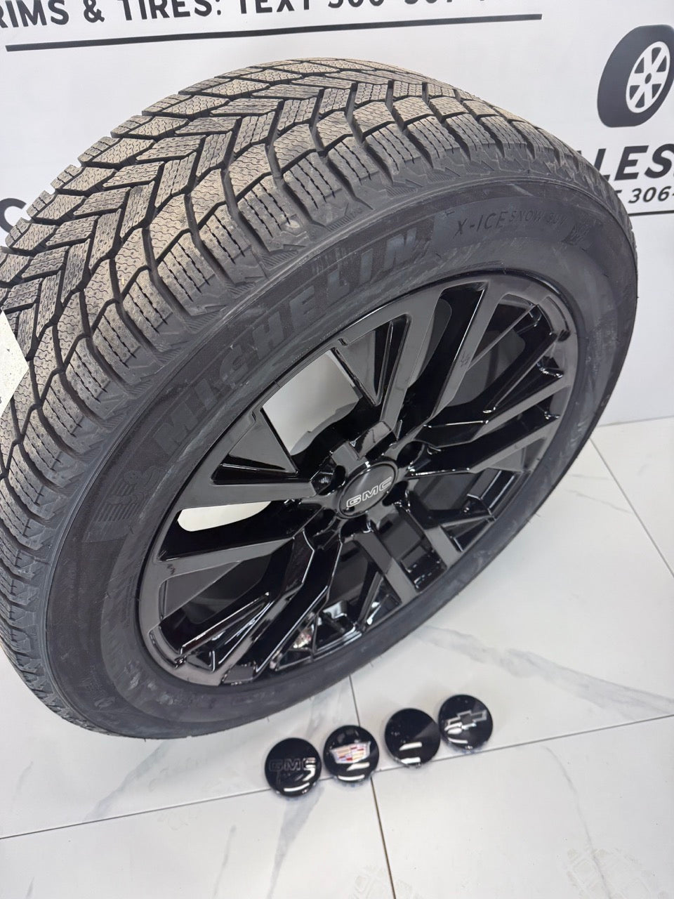 275/50/22 Michelin Winter tires rims GMC Chevy Ram 1500 22 inch