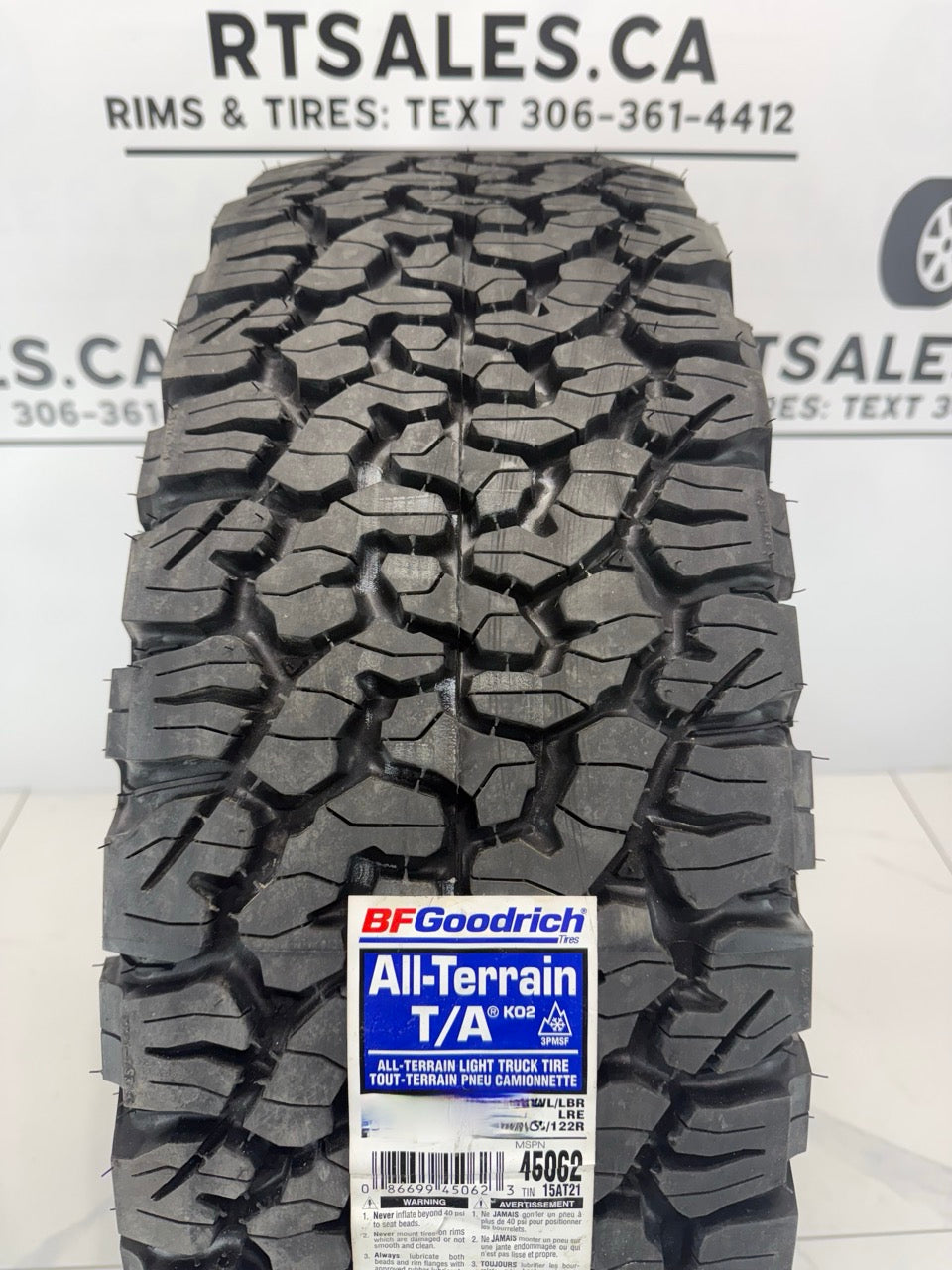 LT 265/65/18 BFGoodrich ALL TERRAIN T/A KO2 E All Weather Tires