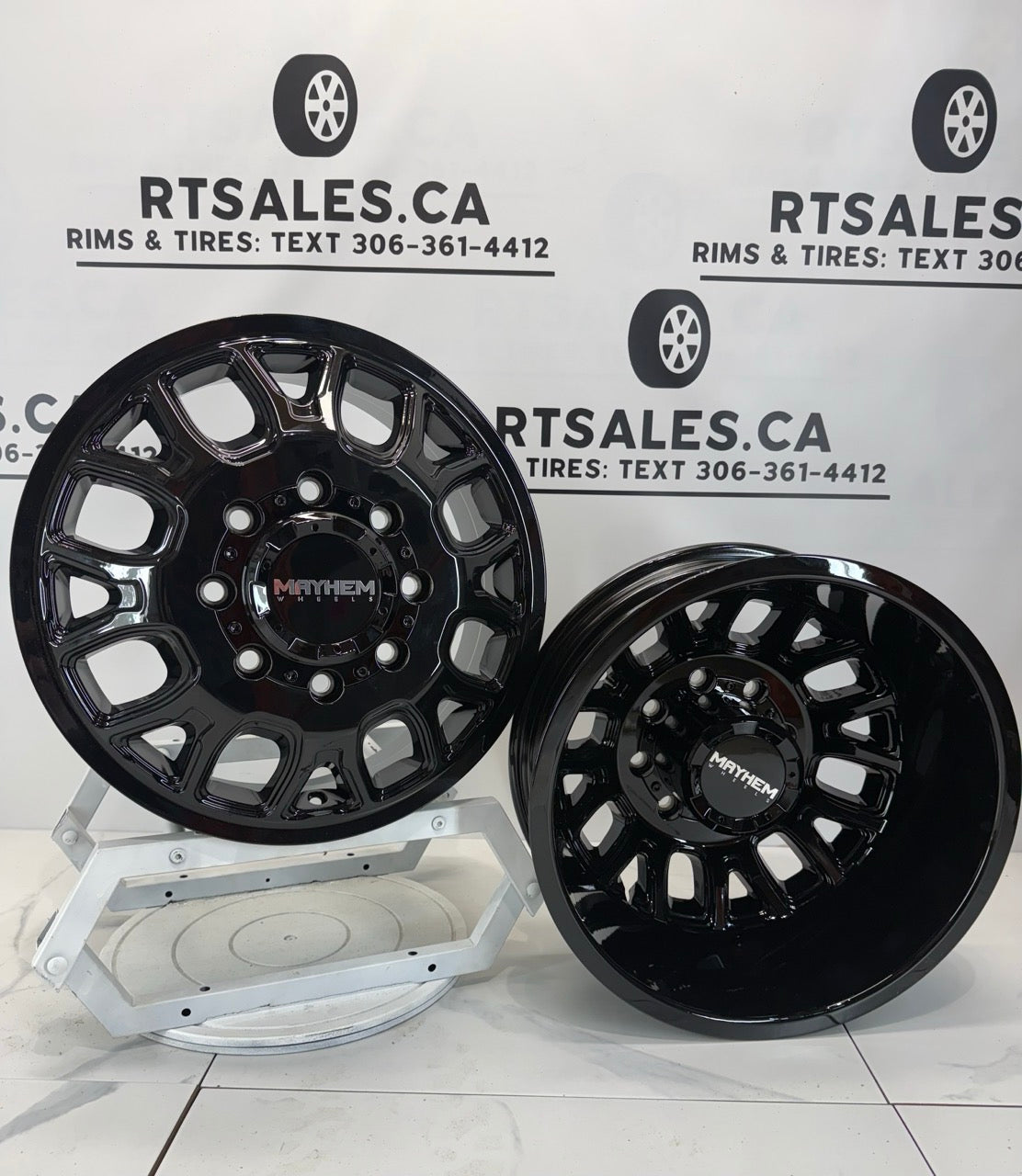 17x6.5 Mayhem Cogent Dually Rims 8x200
