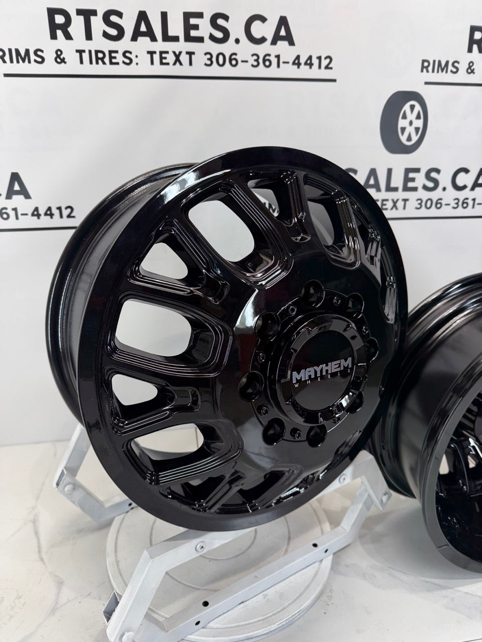 17x6.5 Mayhem Cogent Dually Rims 8x165.1