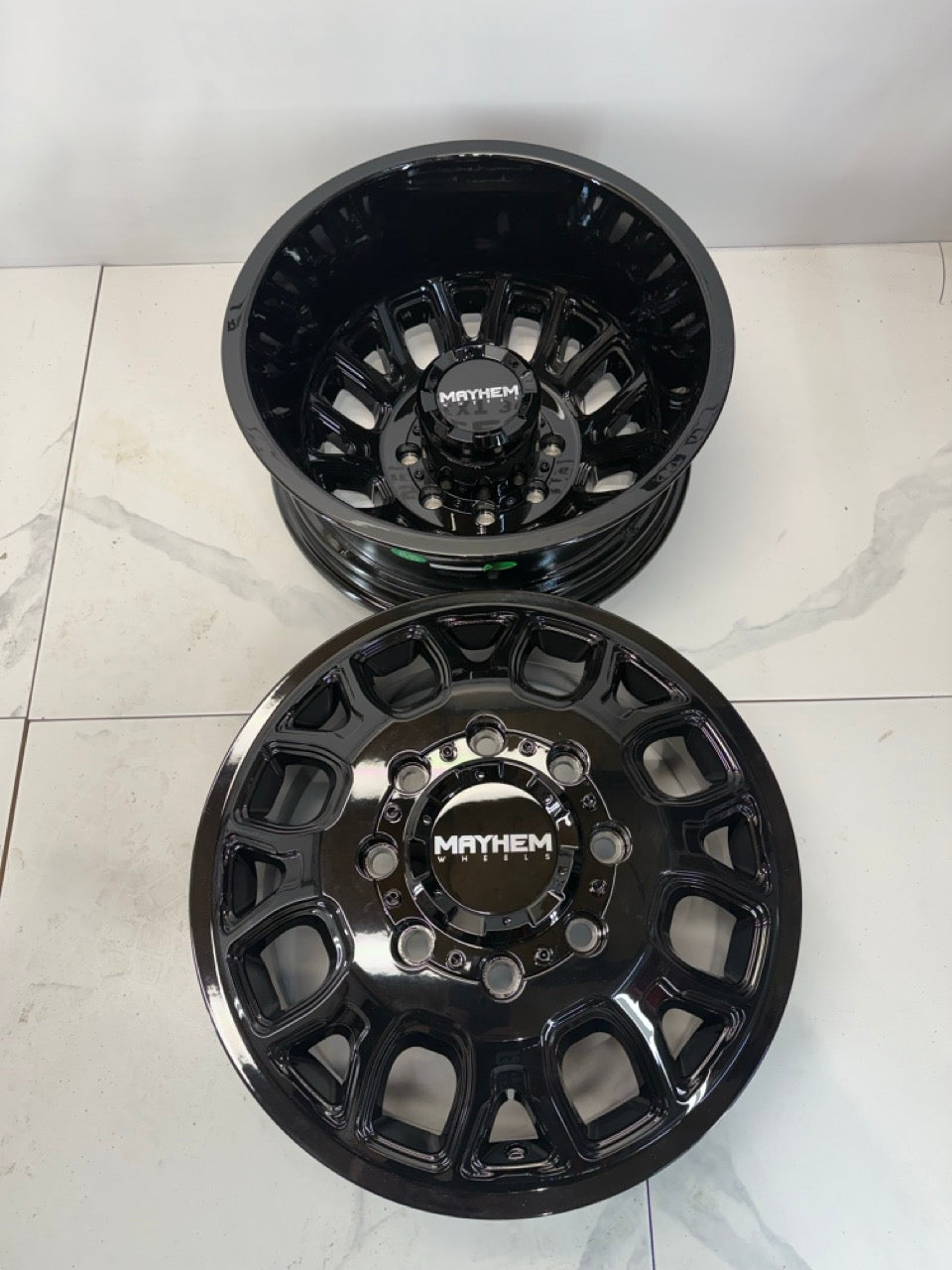 17x6.5 Mayhem Cogent Dually Rims 8x165.1