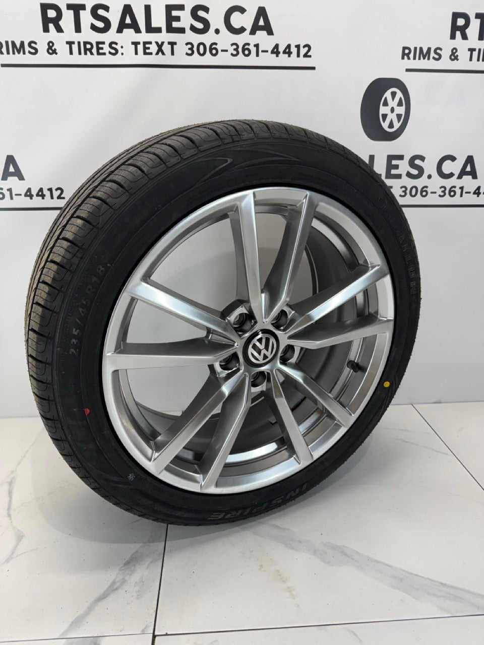 235/45/18 All season tires 18x8 R195 Rims 5x112