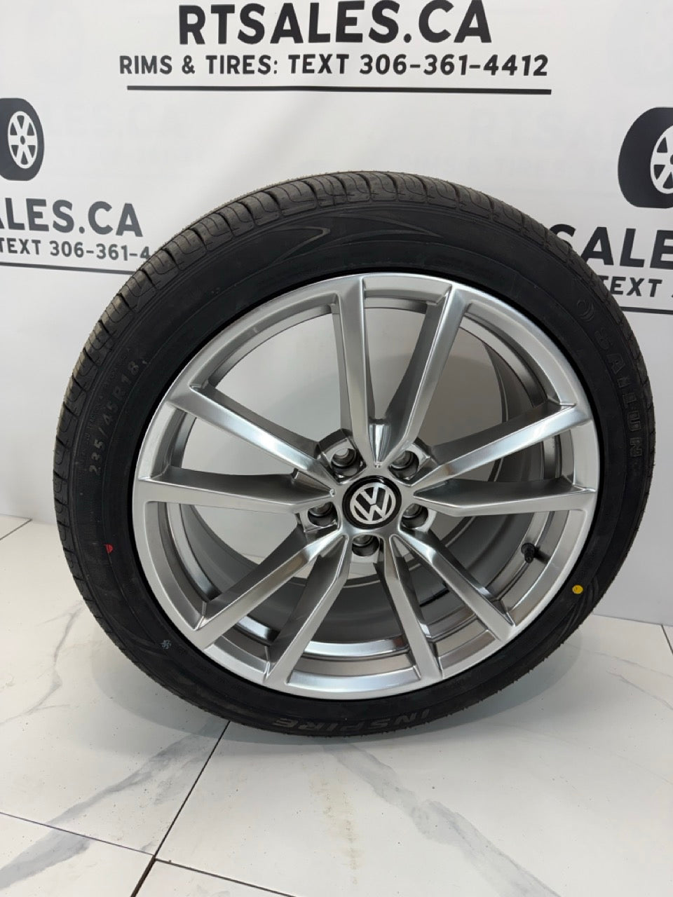 235/45/18 All season tires 18x8 R195 Rims 5x112