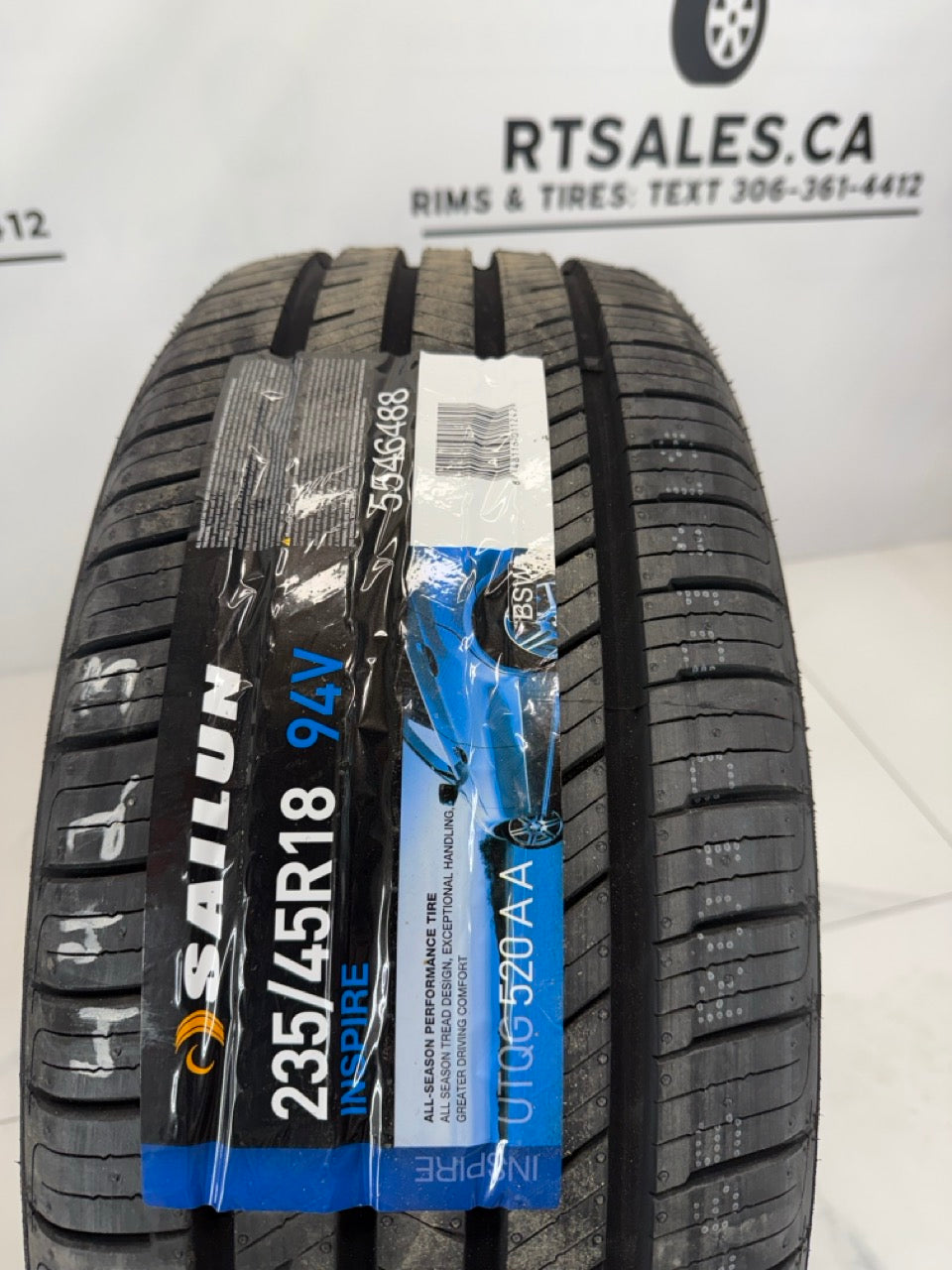 235/45/18 All season tires 18x8 R195 Rims 5x112
