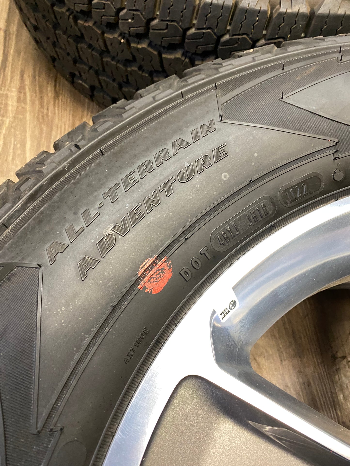 255/70/18 Goodyear AT Tires 18 inch Jeep Factory OEM Rims 5x127 (Set of Five)