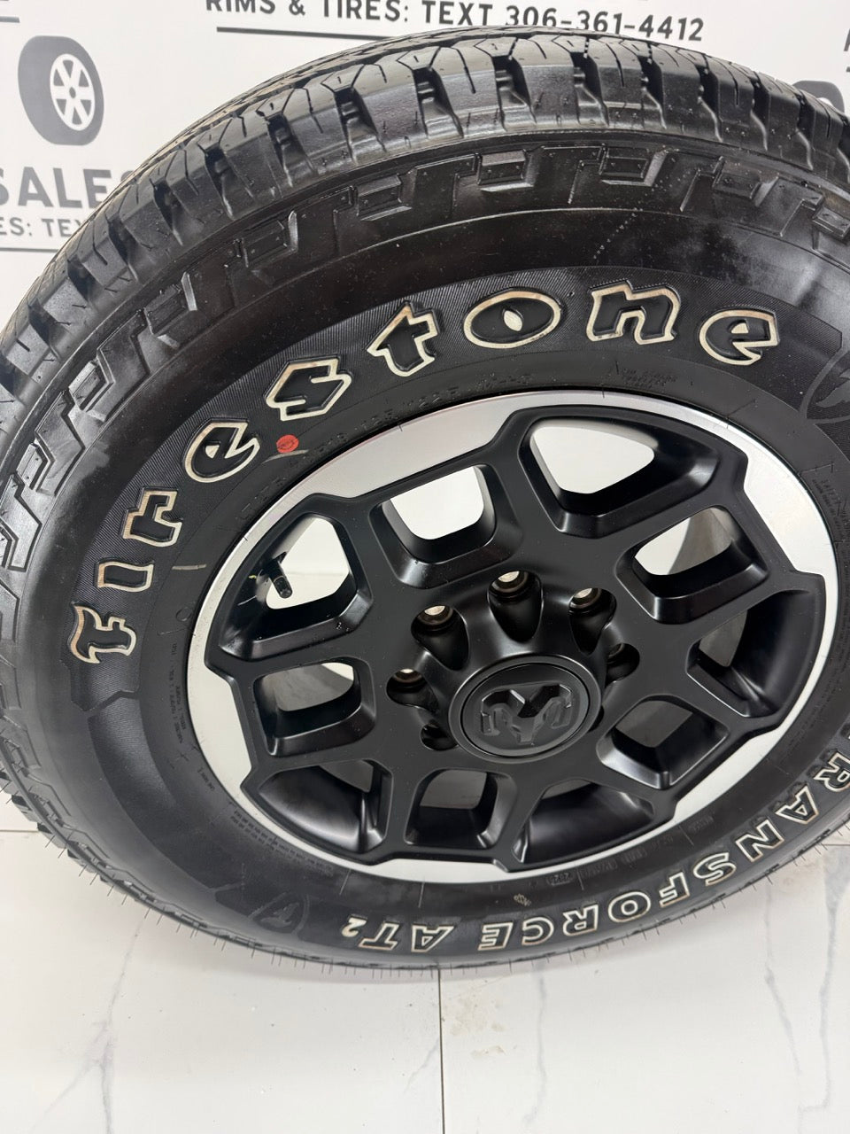 LT 275/70/18 Firestone tires Dodge Ram 2500 3500 rims / 8x165 (Takeoffs)