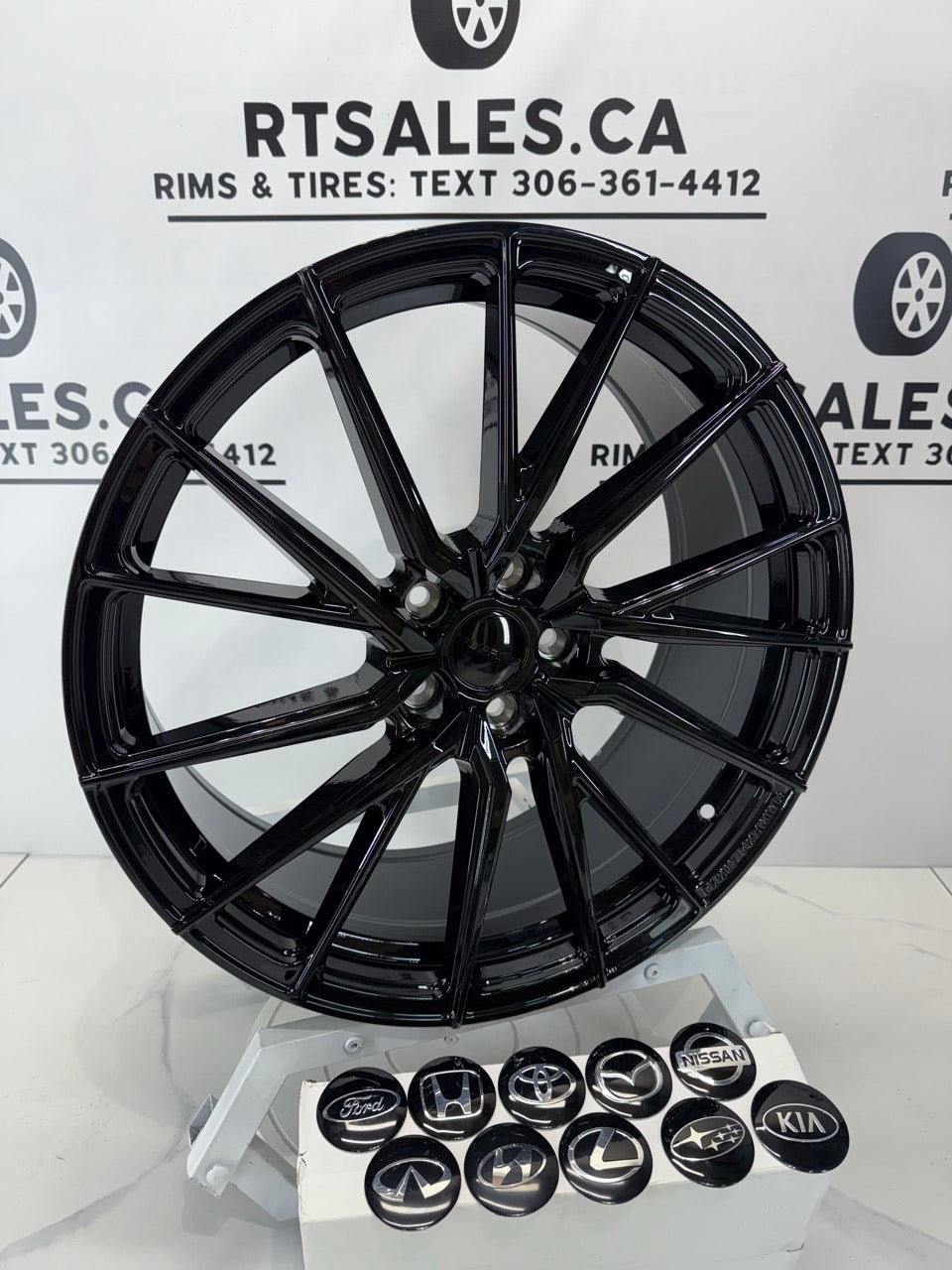 20X8.5 RUF67 Rims 5x114.3 Gloss Black