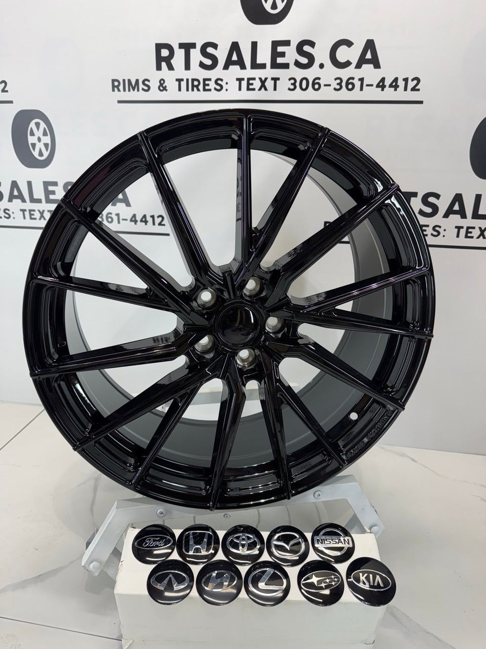 20X8.5 RUF67 Rims 5x114.3 Gloss Black