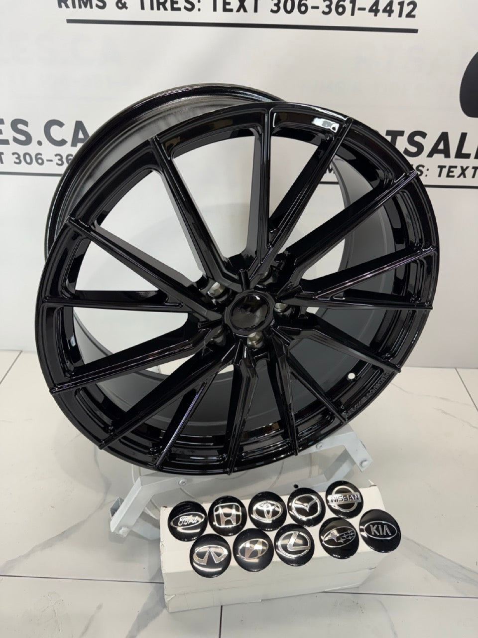 20X8.5 RUF67 Rims 5x114.3 Gloss Black