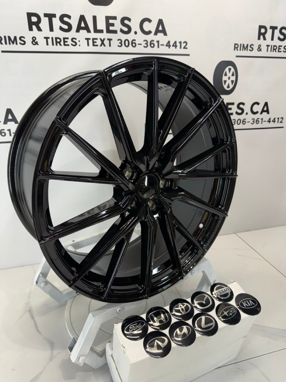 20X8.5 RUF67 Rims 5x114.3 Gloss Black