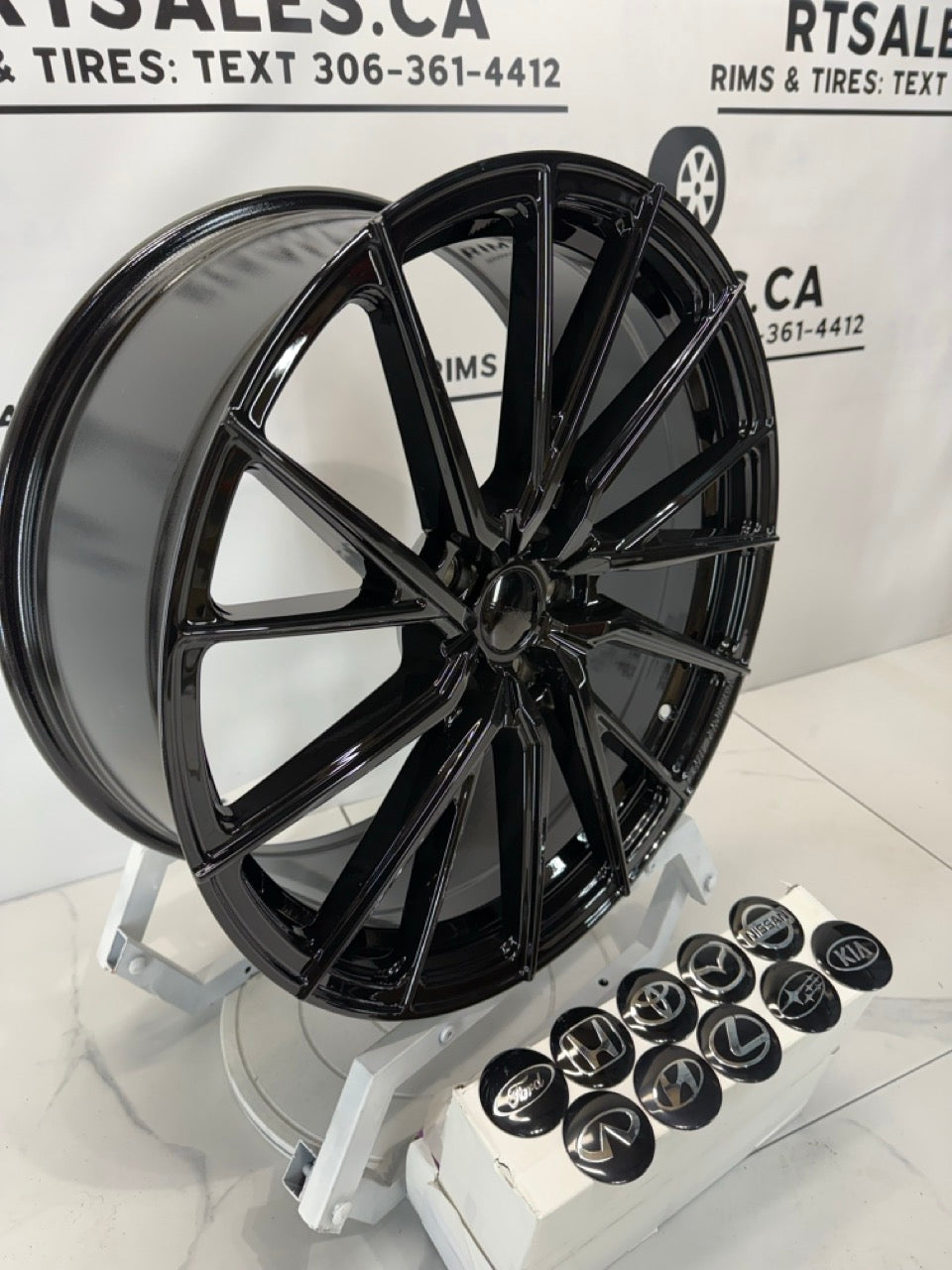 20X8.5 RUF67 Rims 5x114.3 Gloss Black