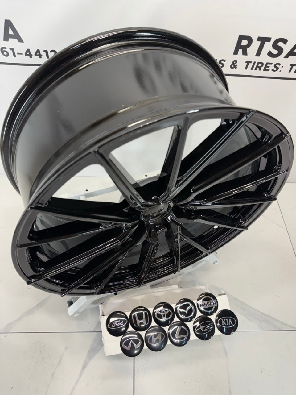 20X8.5 RUF67 Rims 5x114.3 Gloss Black