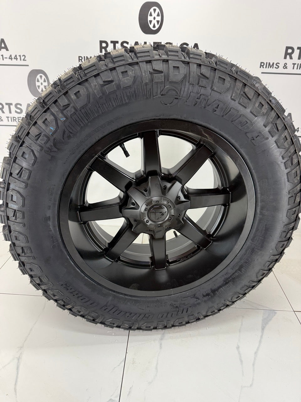 35x12.5x20 Haida M/T All Weather Tires on 20" Rims 8x165