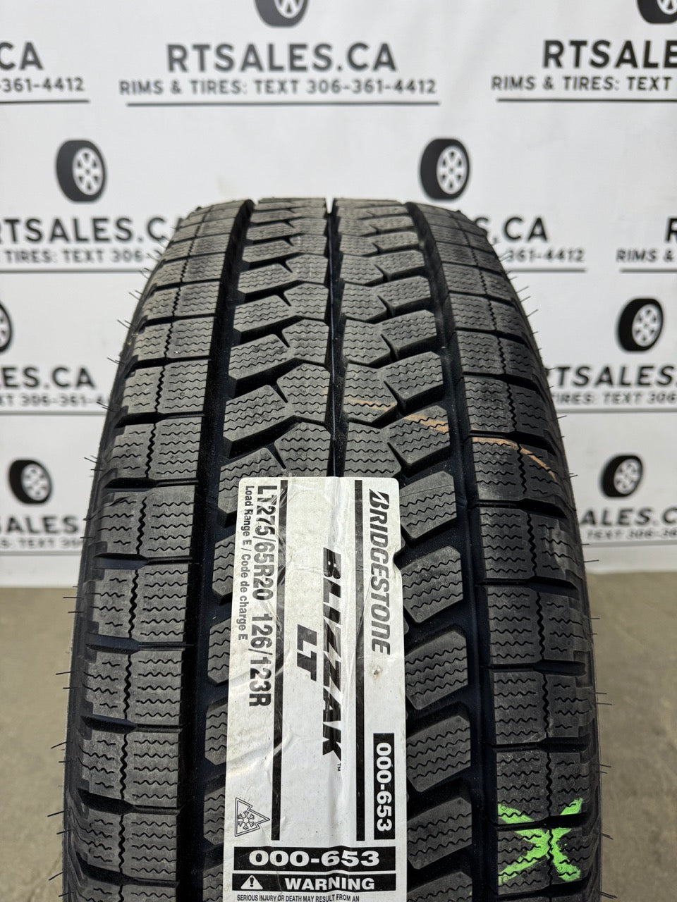 275/65/20 Blizzak Winter Tires GMC CHEVY Rims 8x180 2500 3500