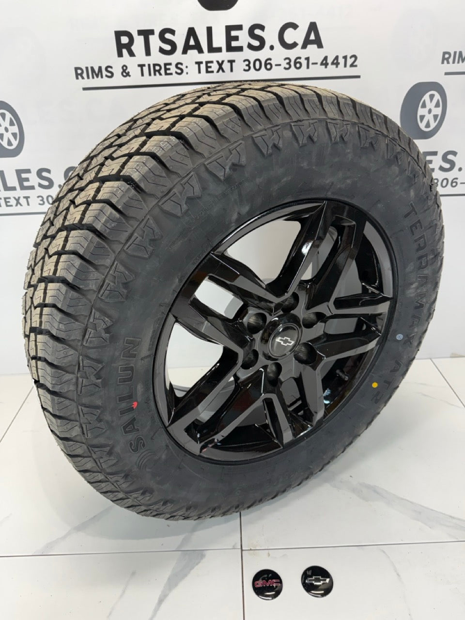 265/65/18 All Weather tires on rims GMC Chevy 1500