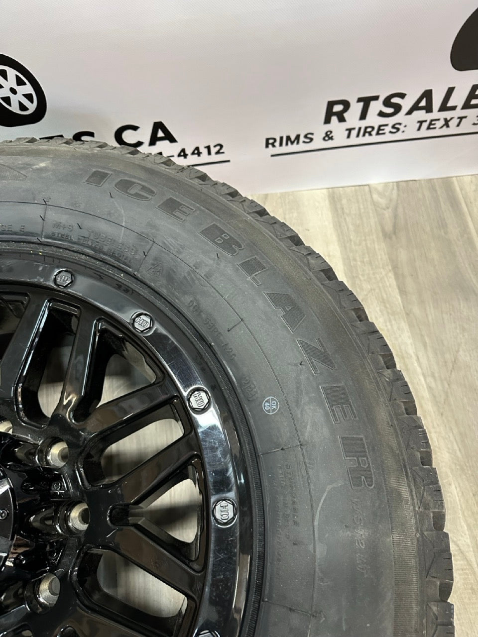 275/70/18 WINTER tires 18x9 Fast HD Menace Rims 8x180