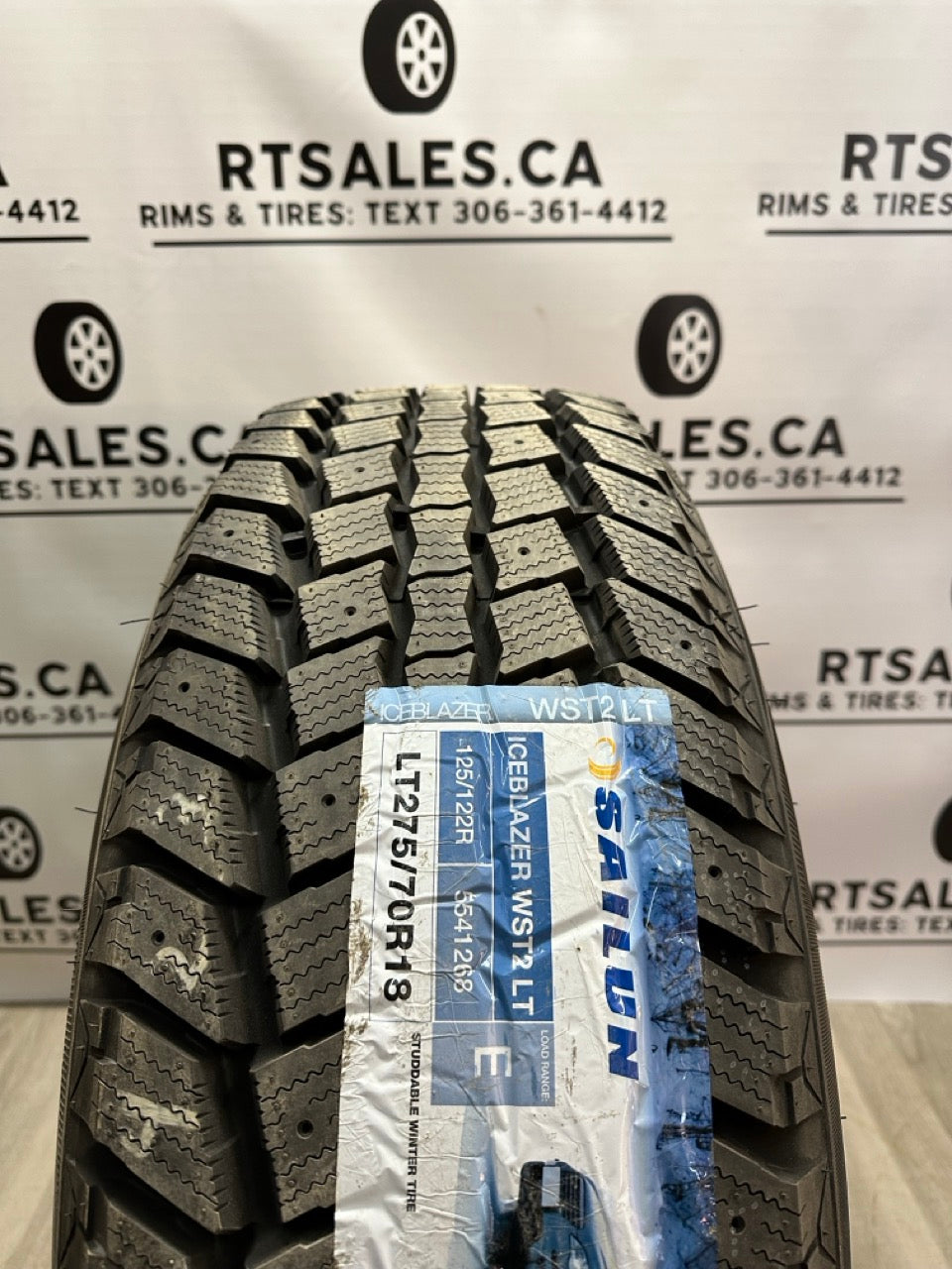275/70/18 WINTER tires 18x9 Fast HD Menace Rims 8x180