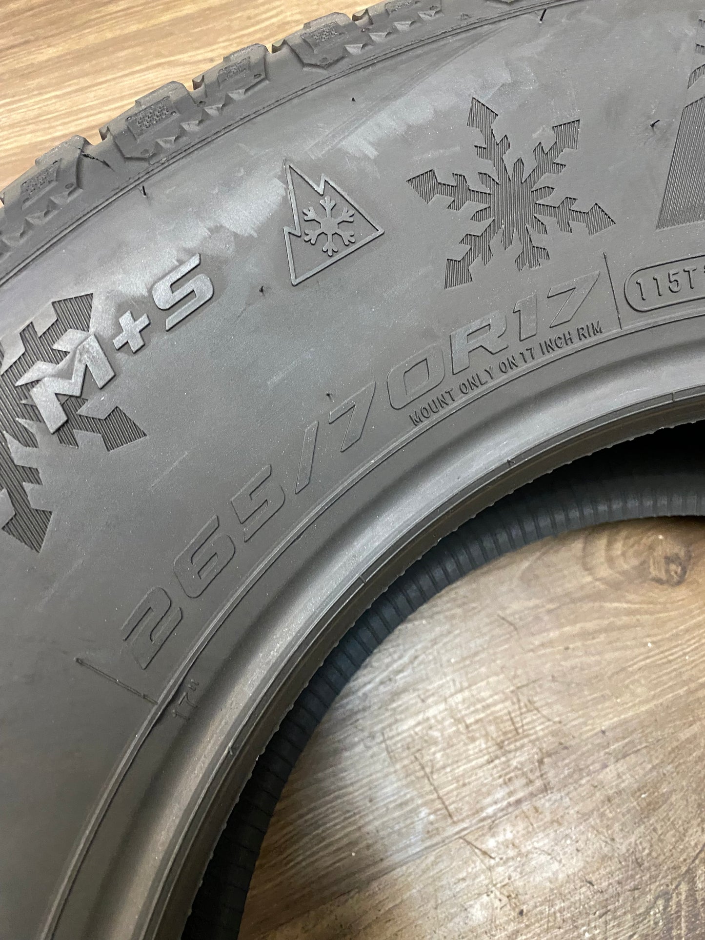 265/70/17 Cooper Discoverer Snow Claw Winter FOUR 17 inch Tires