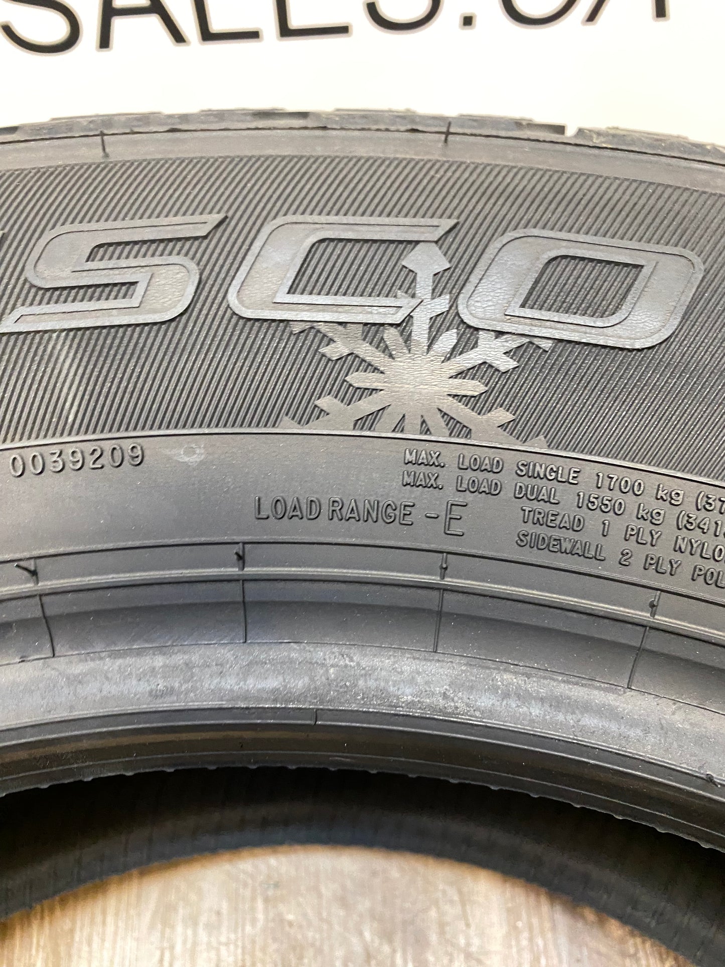 LT 275/65/20 Cooper Discoverer Snow Claw 10 ply