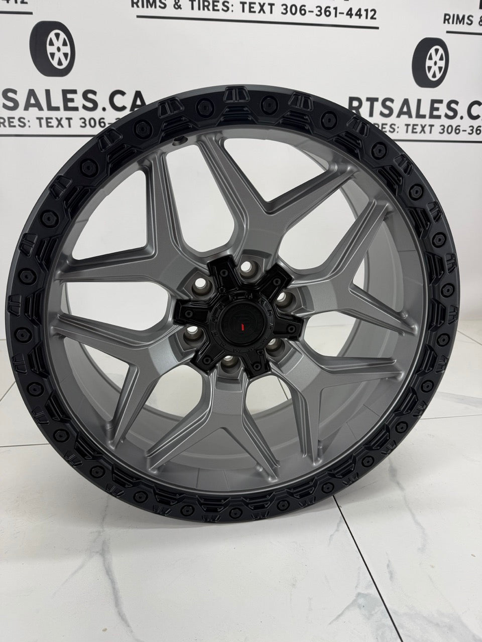 20x9 XR13 Satin Gray Black Lip Rims 6x135 6x139