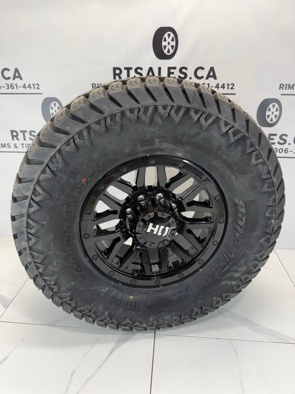 315/70/17 All Season tires on rims 8x180