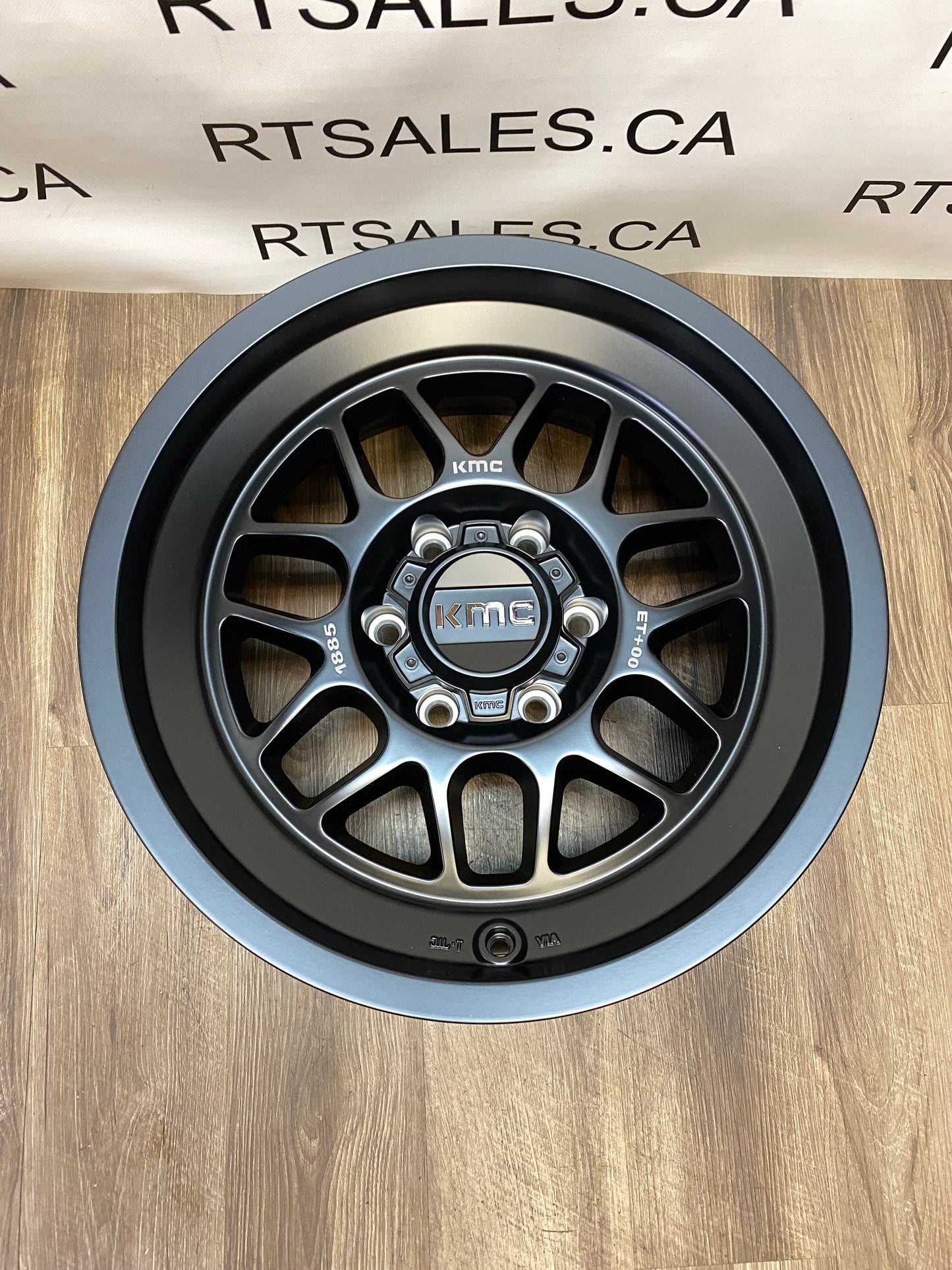 18x8.5 KMC Terra Rims 6x139.7 GM 1500 Ram