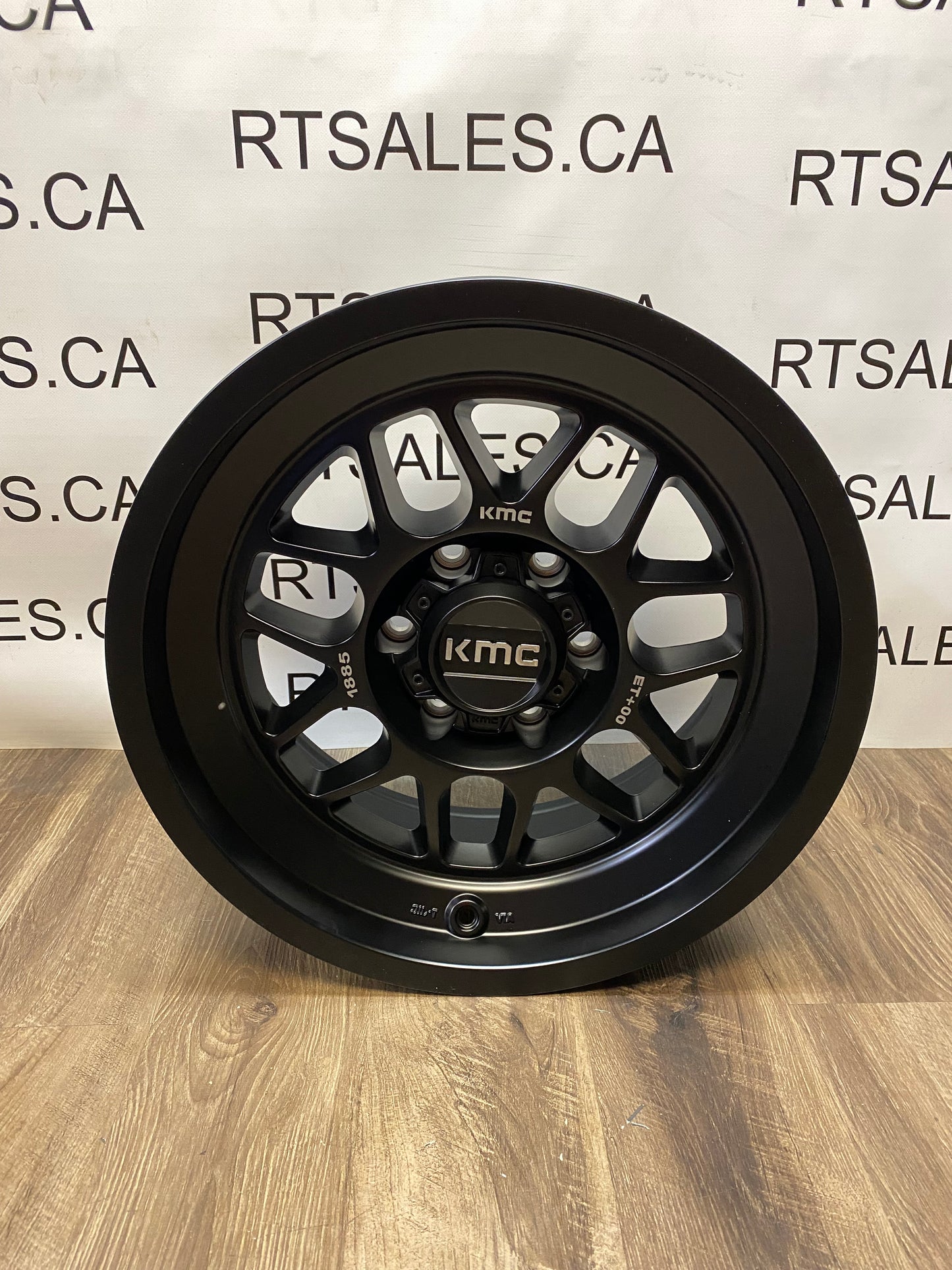 18x8.5 KMC Terra Rims 6x139.7 GM 1500 Ram