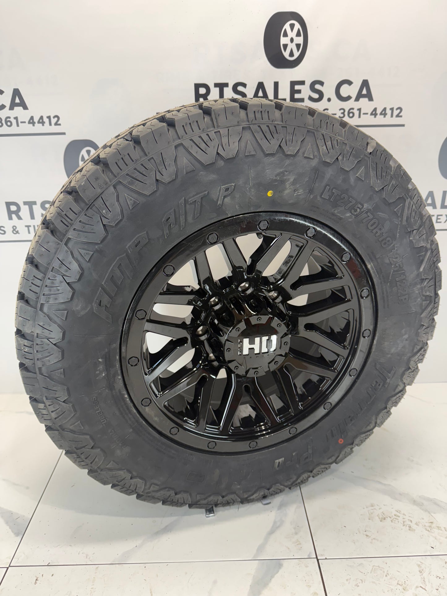 275/70/18 AMP tires Rims Dodge Ram GMC Chevy 2500 3500