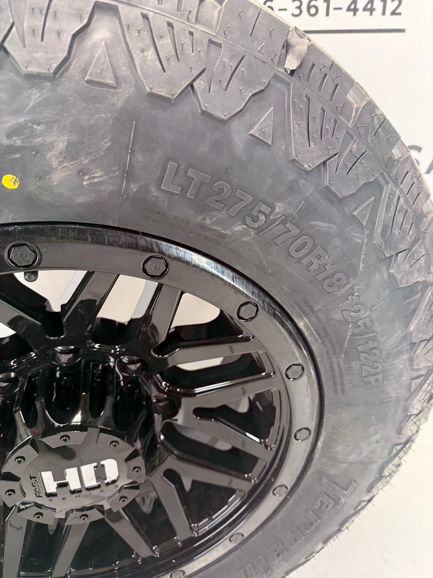 275/70/18 AMP tires Rims Dodge Ram GMC Chevy 2500 3500