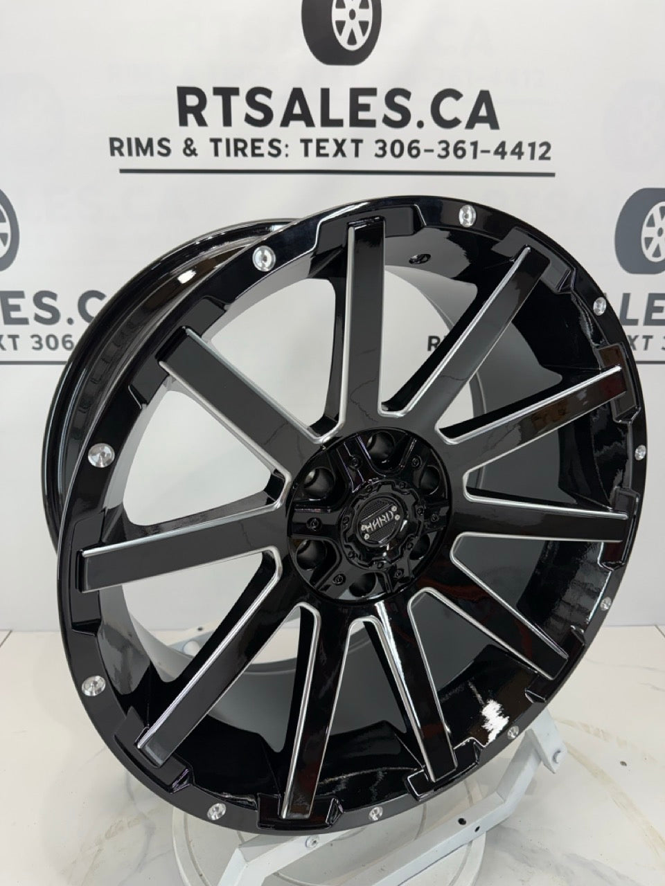 20x9 Gloss Black & Milled Rims 6x135 6x139.7