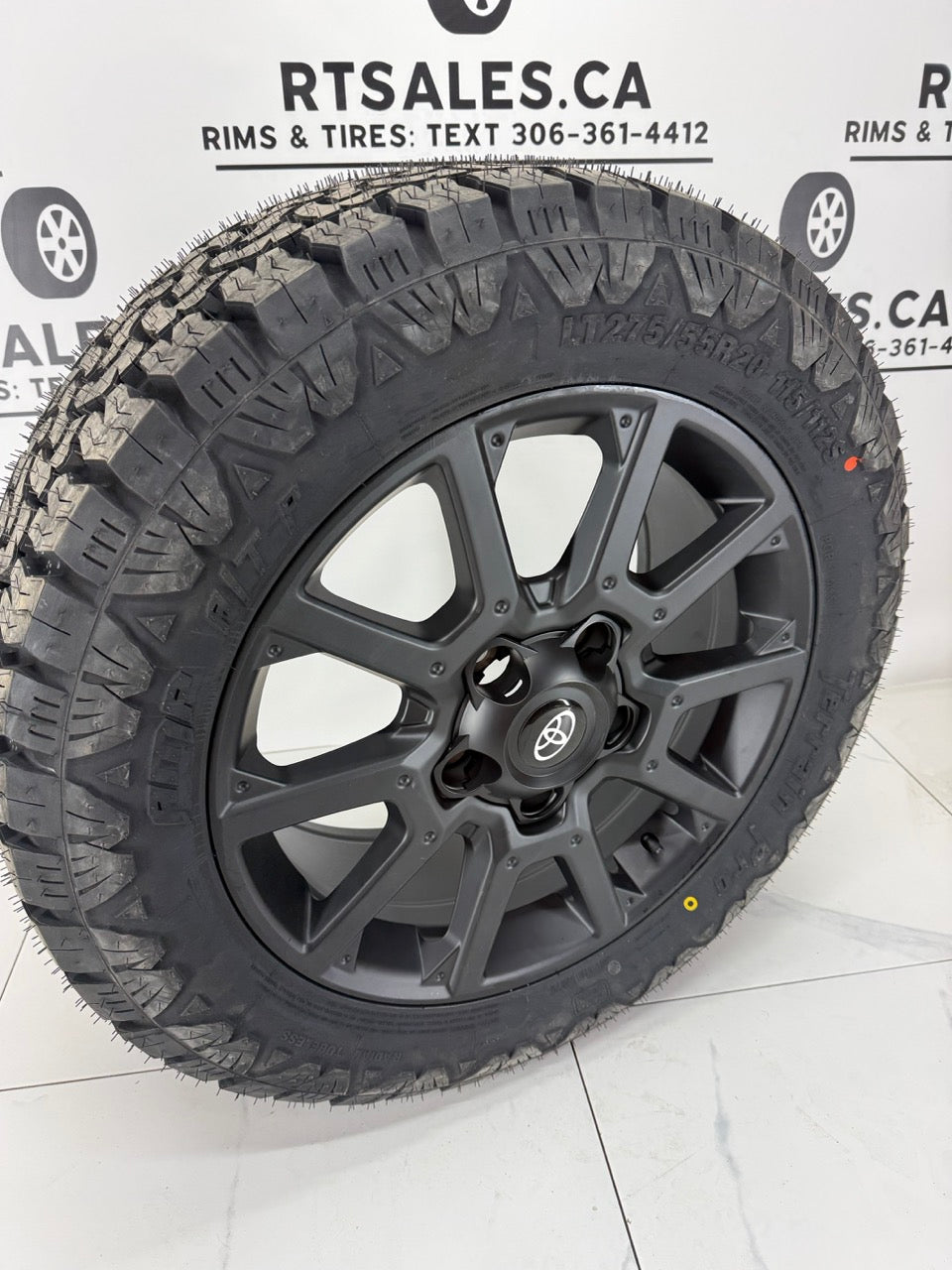AMP Terrain Pro A/T Tires on 20" Replica R226 Rims 5x150