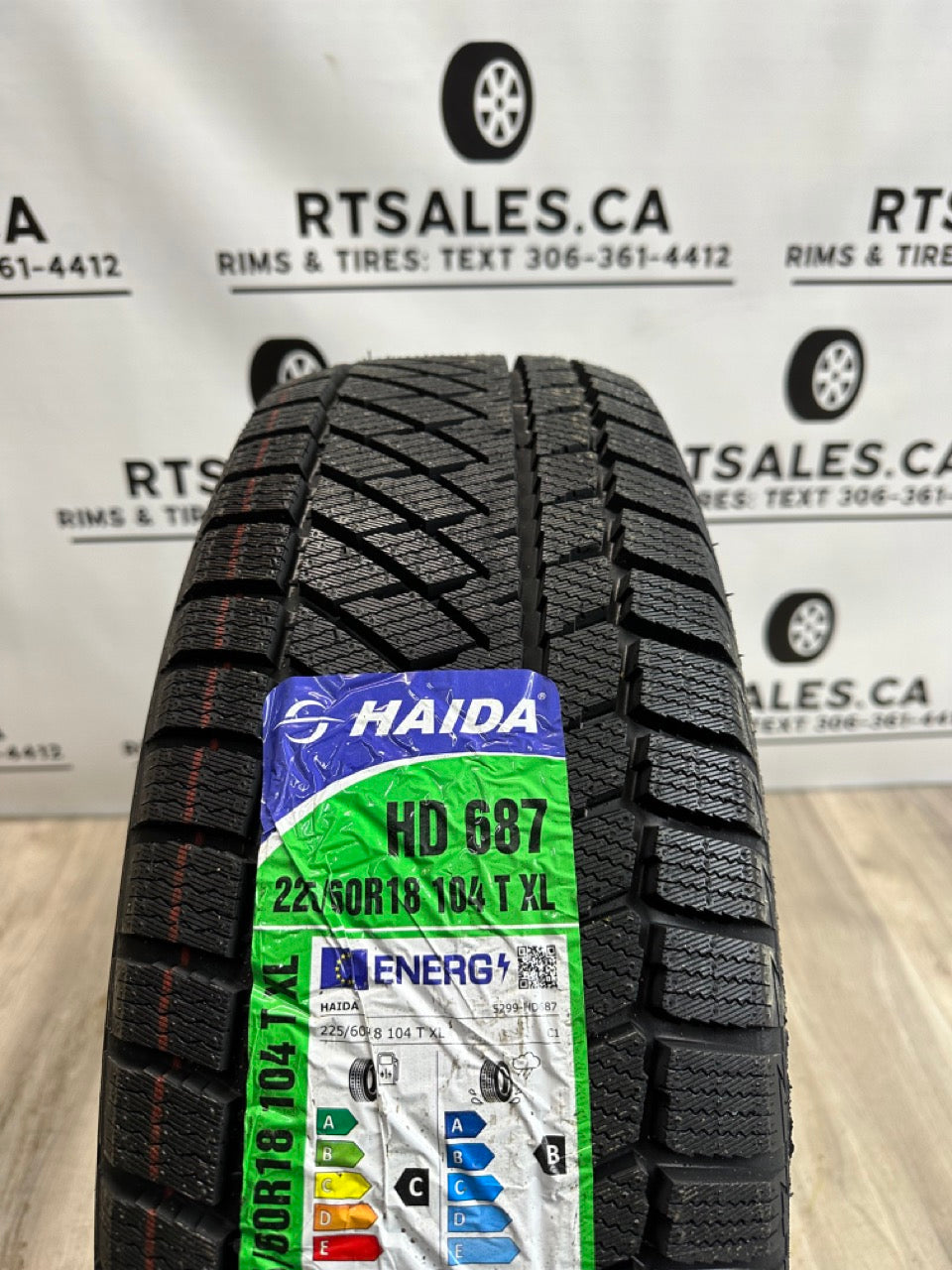 Haida HD617 Snow Winter Tire, Studless, Size 225/65R17 102T - Fits 2014-23 Chevrolet, 2007-16 Honda CR-V