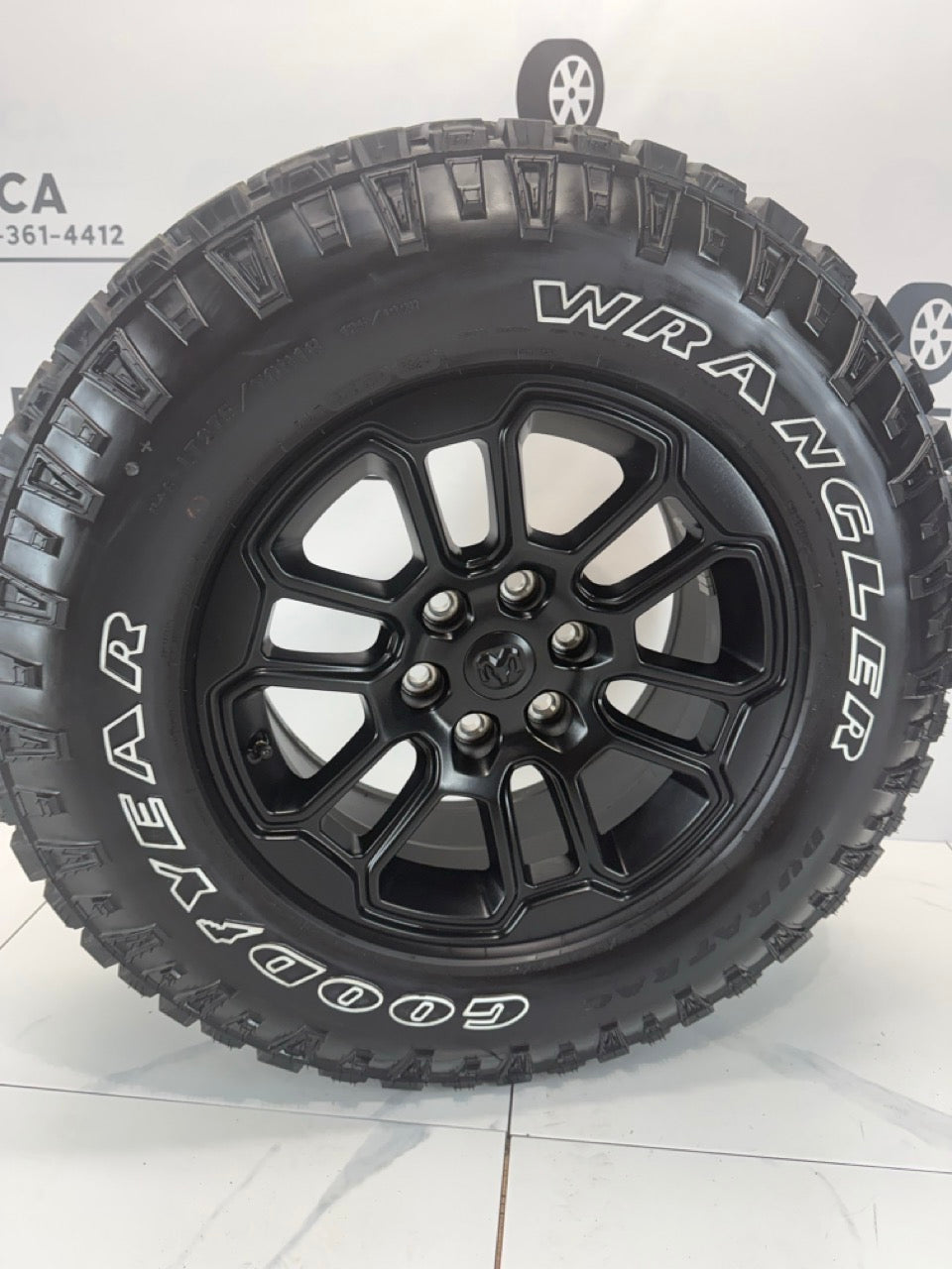 275/70/18 Goodyear Duratrac Ram Rebel 1500 Rims 6x139.7 (Takeoffs)