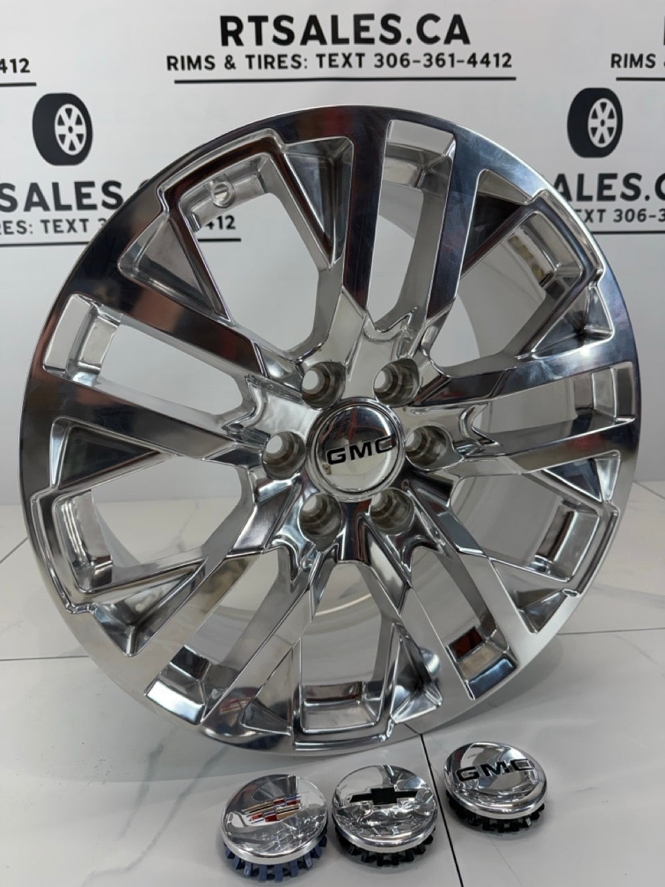 20x9 GM Denali Polished Replika Rims 6x139.7