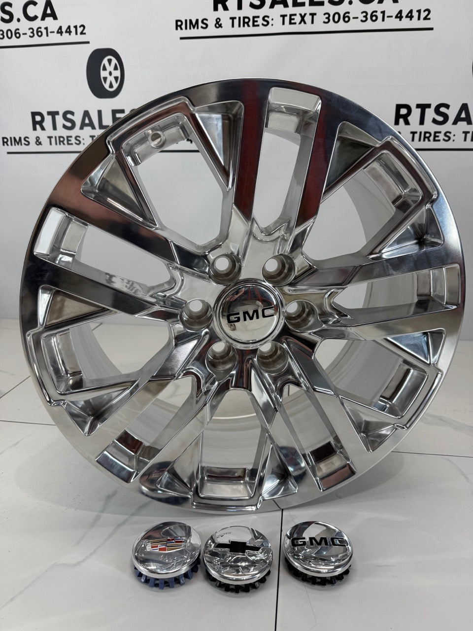 20x9 GM Denali Polished Replika Rims 6x139.7