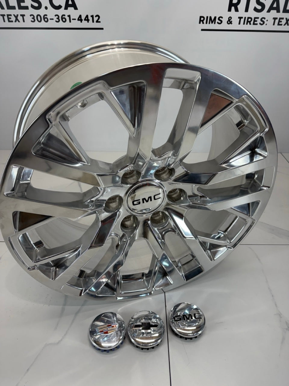 20x9 GM Denali Polished Replika Rims 6x139.7