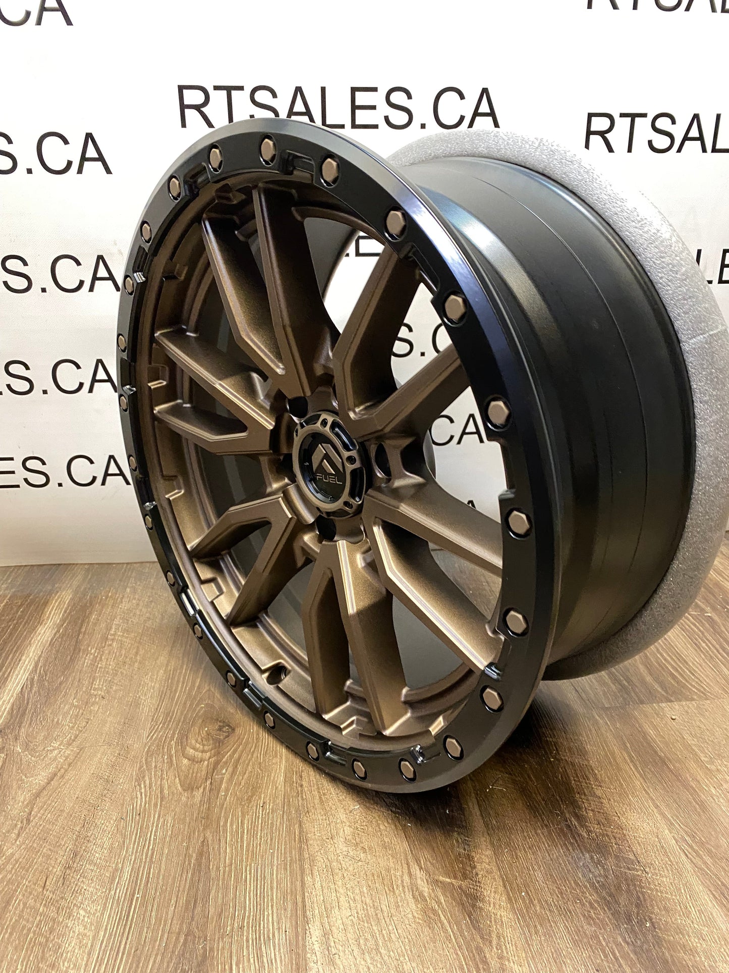 20x9 Fuel Rebel Rims 6x139.7 +1mm