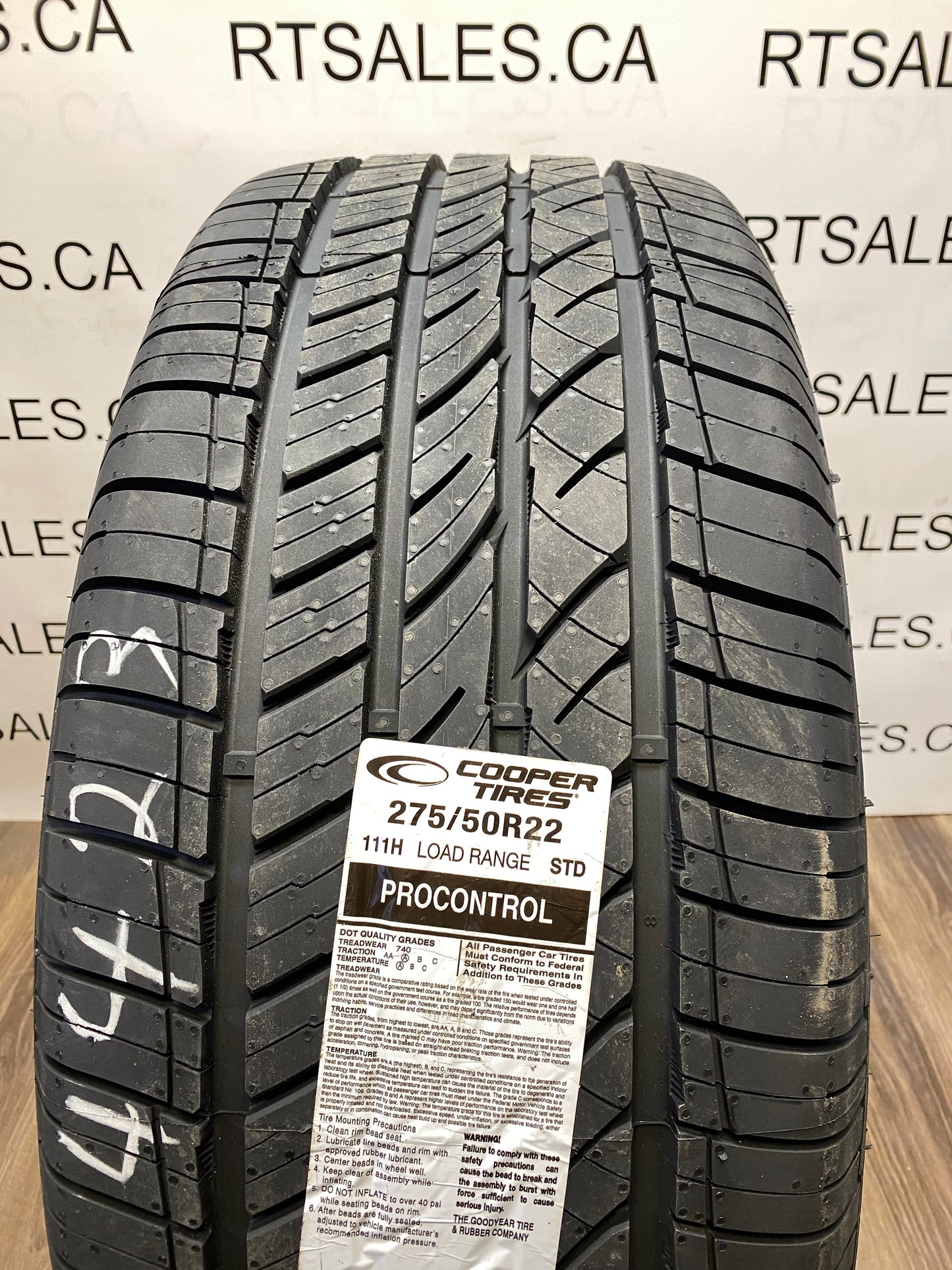 275/50/22 Cooper ProControl AS (Set of Four)
