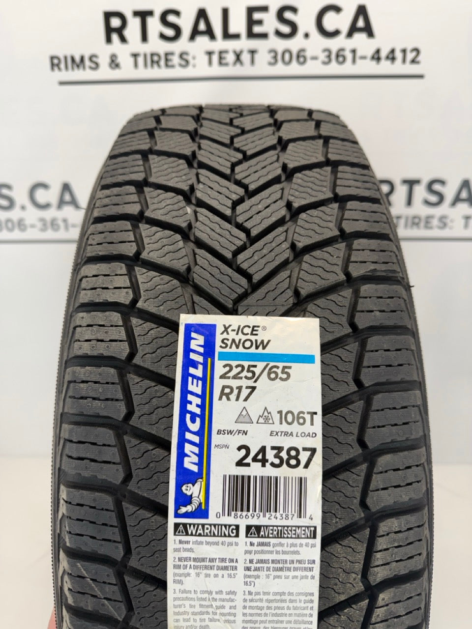225/65/17 Michelin Winter tires Rims 5x108