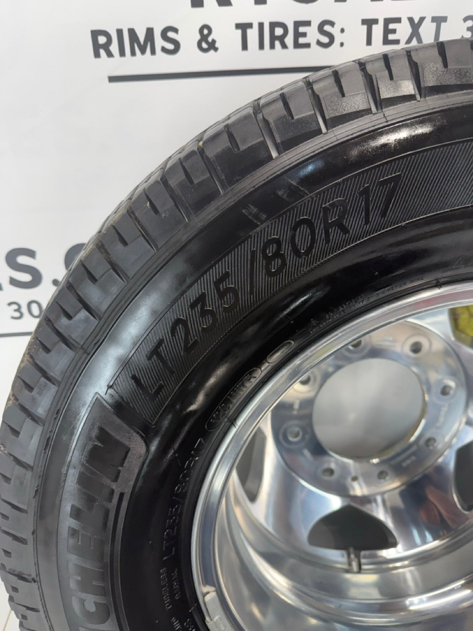 LT 235/80/17 GMC 3500 Dually rims & Tires Set of 6