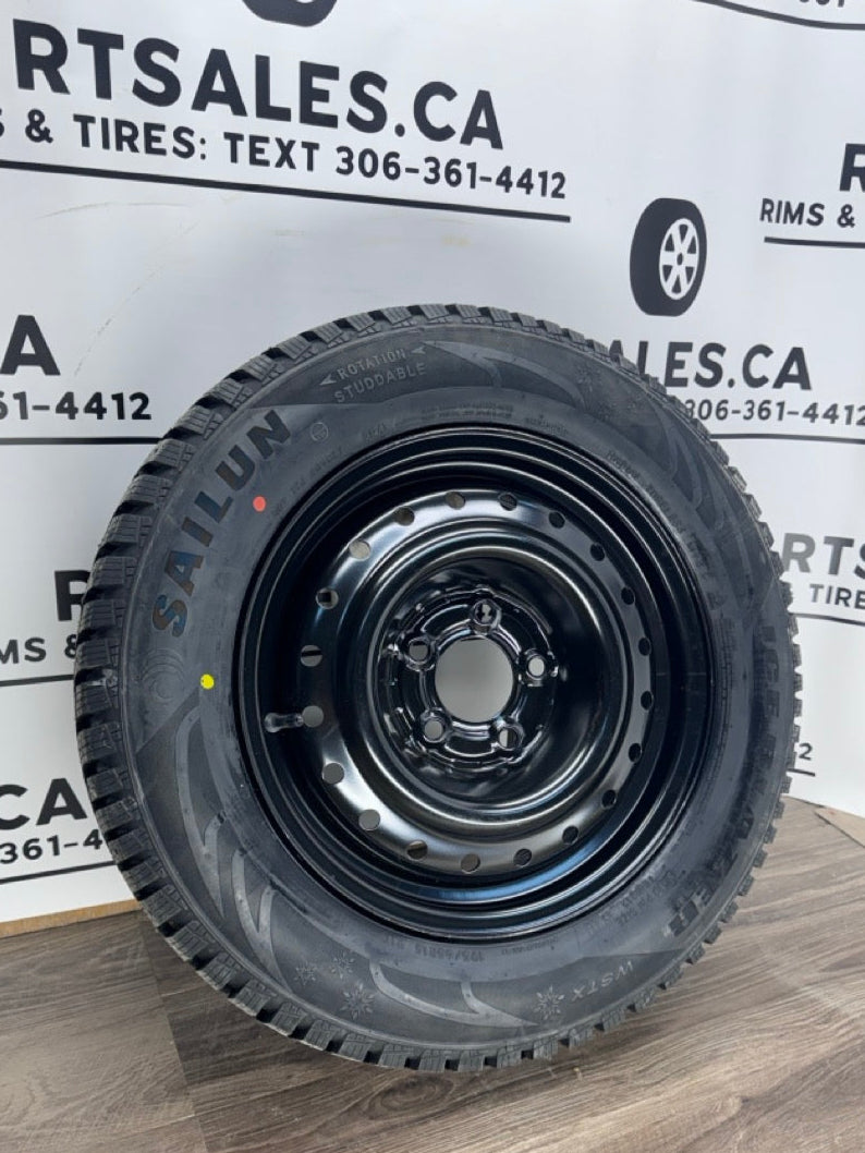 195/65/15 Sailun Ice Blazer Winter Tires on 15" Rims 5x114.3