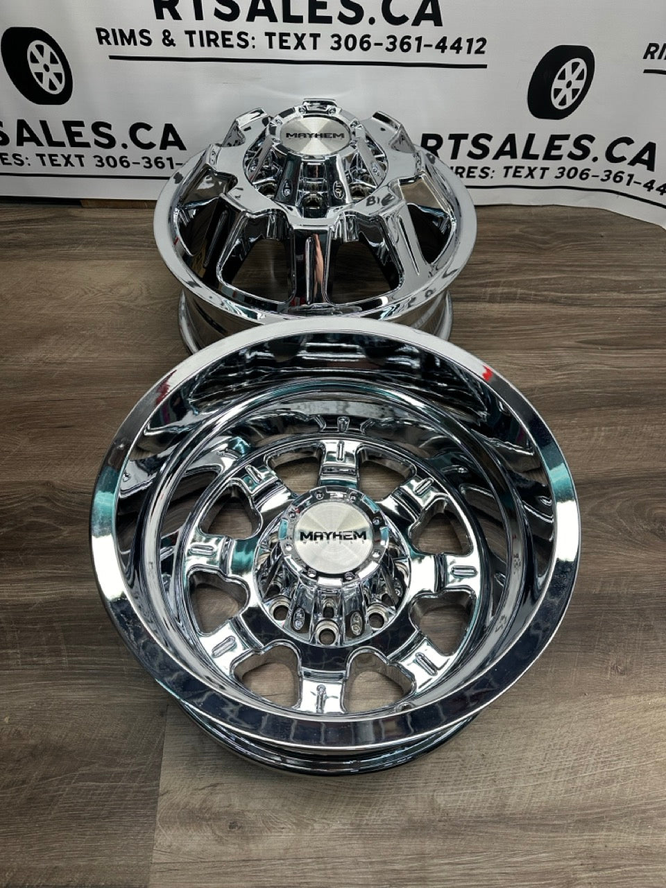 17x6.5 Mayhem Monstir Dually Rims 8x210