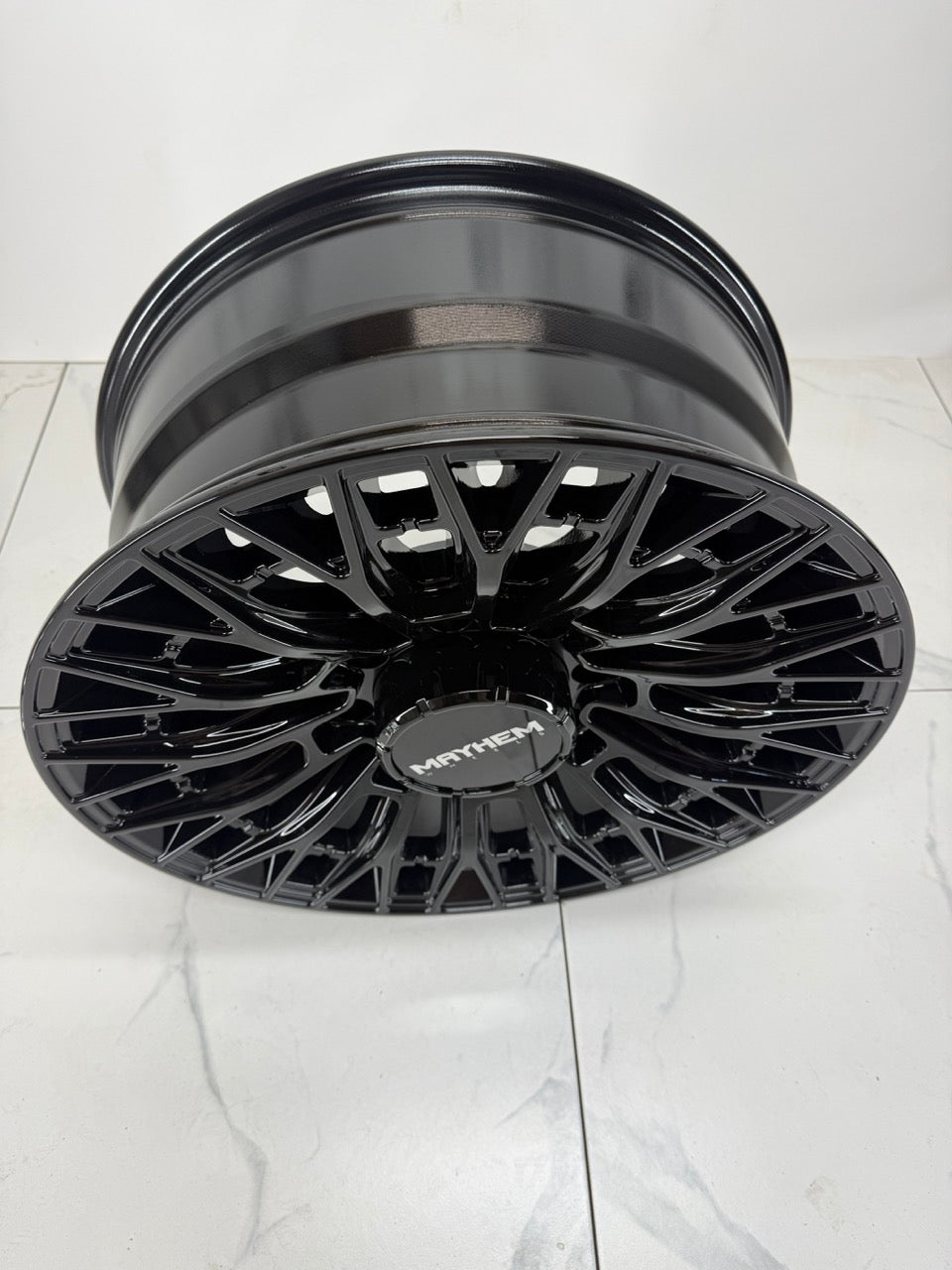 20x9 Mayhem Cyclone 8121 Gloss Black Rims