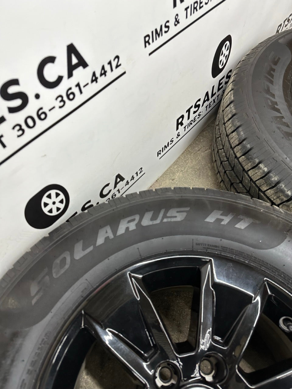 255/70/17 Starfire All-Season Tires on 17” Chevy / GMC rims (used)